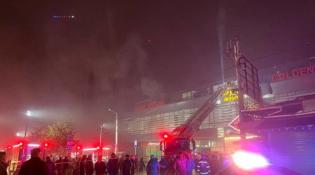 Tbilisidə ticarət mərkəzində YANĞIN OLDU