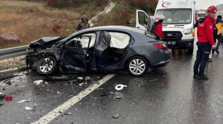 İzmir-İstanbul avtomagistralında zəncirvari qəza: 1 ölü, 10 yaralı var - FOTO