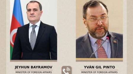 Ceyhun Bayramov və Venesuelanın XİN başçısı arasında telefon danışığı olub