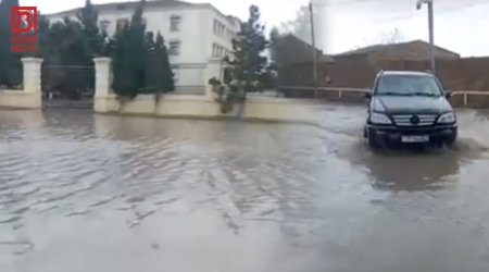 Türkan məktəbi SU ALTINDA &ndash; VİDEO