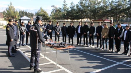 Balakəndə gələcəyin polis zabitləri ilə görüş KEÇİRİLDİ - FOTO