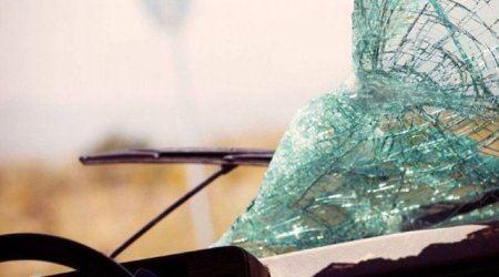 Şəmkirdə minik avtomobili ağaca çırpıldı - Xəsarət alanlar var