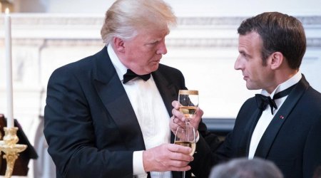 Tramp Makronu şərabla HƏDƏLƏDİ