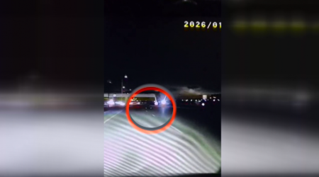 Yolda uzanıb təhlükəli vəziyyət yaratdı - VİDEO