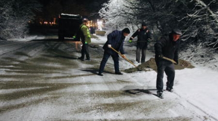 Ağsu dolaylarını buz bağladı &ndash; FOTO
