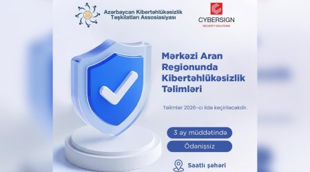 Kibertəhlükəsizlik üzrə təlimlərə qeydiyyat ELAN EDİLİR