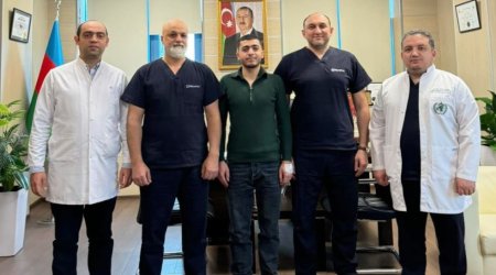 Üzərində ilk robotik cərrahi əməliyyatı aparılan xəstə evə buraxıldı