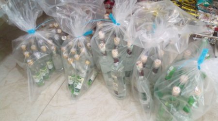 Gəncədə iki ticarət obyektində saxta alkoqollu içkilər aşkarlandı &ndash; FOTO