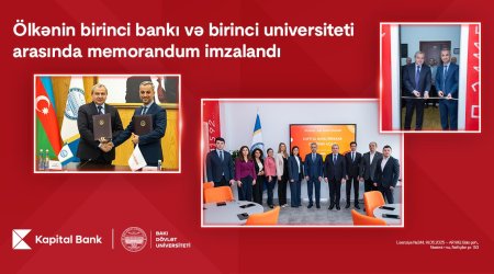 Ölkənin birinci bankı və birinci universiteti arasında memorandum imzalandı