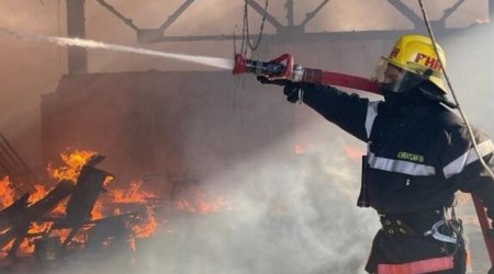 Masallıda məktəbdə yanğın: Şagird və müəllimlər təxliyə olundu - FOTO