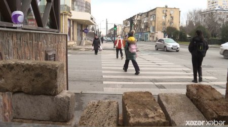 Bakıda restoran piyada keçidini zəbt etdi – ŞİKAYƏT/VİDEO