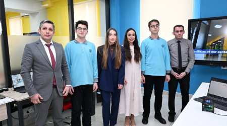 Leyla Əliyeva və Alena Əliyeva Gəncədə STEAM mərkəzində - FOTO