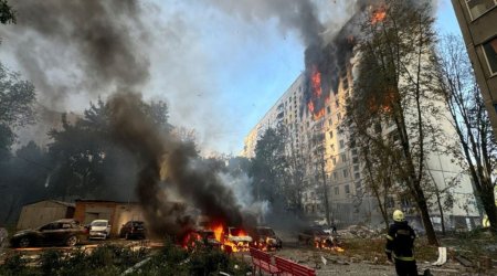 Rusiya Zaporojyeyə 300 dronla hücum etdi - Ölən və yaralananlar var - VİDEO