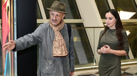 Leyla Əliyeva &ldquo;Yüksələn işıq&rdquo; sərgisində - FOTO