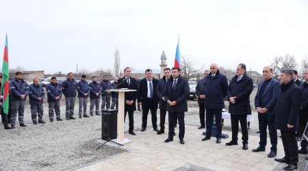 Göyçayda içməli su təchizatı şəbəkəsi İSTİFADƏYƏ VERİLDİ - FOTO