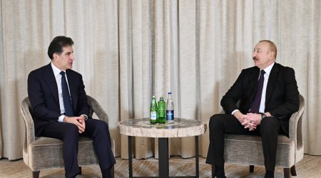 İlham Əliyev Neçirvan Bərzani ilə görüşdü &ndash; FOTO/VİDEO