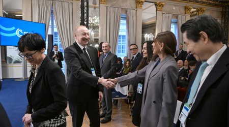 İlham Əliyev Münxendə Trans-Xəzər əməkdaşlığına dair panel iclasda İŞTİRAK ETDİ - FOTO