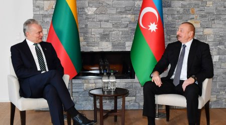 İlham Əliyev litvalı həmkarını təbrik etdi