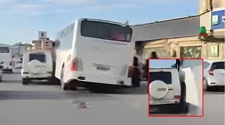 Bakı-Sumqayıt yolunda zəncirvari qəza: 3 avtomobil toqquşdu - VİDEO