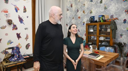 Leyla Əliyeva Tiranada Albaniyanın Baş naziri Edi Rama ilə görüşüb - FOTO