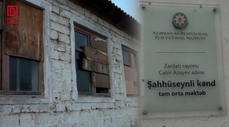 Şagirdlər TƏHLÜKƏDƏ &ndash; Döşəməsi çökmüş, sanitar qovşağı uçmuş məktəb niyə TƏMİR OLUNMUR? &ndash; VİDEO