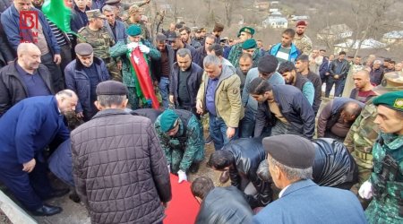 Şəhid Nail Dənziyev son mənzilə yola salındı &ndash; FOTO 