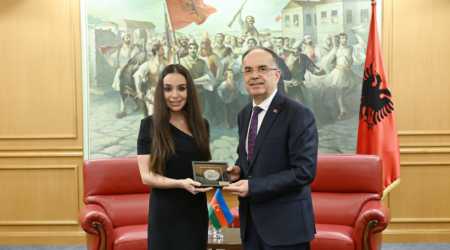 Leyla Əliyeva Albaniyaya səfəri ilə bağlı paylaşım etdi - VİDEO