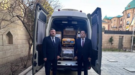 Azərbaycan Ukraynaya növbəti humanitar yardım göndərdi - FOTO