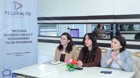 &ldquo;Nitqin gözəlliyi, orfoqrafiya qaydaları və ifadə-üslub xətaları&rdquo; mövzusunda təlim KEÇİRİLDİ - FOTO