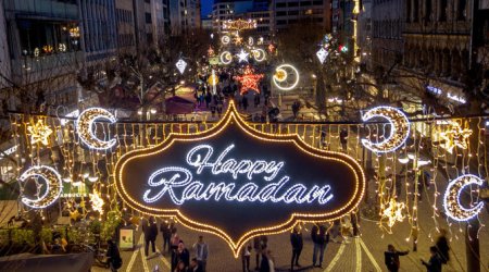 Ramazanda Frankfurt küçələri - VİDEO