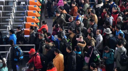 Çində gündəlik səyahət sayında yeni rekord: 352 milyon