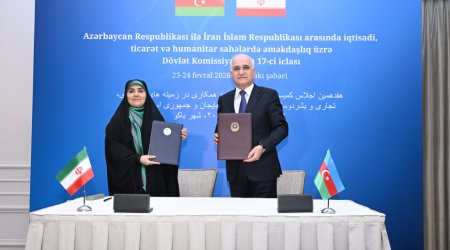 Bakıda Azərbaycan-İran Dövlət Komissiyasının 17-ci iclası keçirildi - FOTO