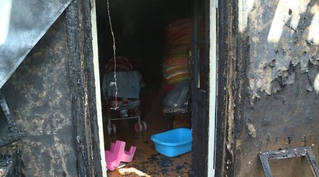 Şəki sakininin 6 otaqlı evi əşyaları ilə birgə yandı &ndash; FOTO