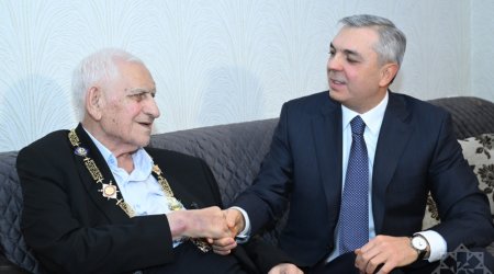 Nəriman Həsənzadəyə &ldquo;Heydər Əliyev&rdquo; ordeni təqdim edildi - FOTO