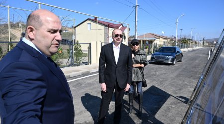 İlham Əliyev Xocavənd kəndində - FOTO/VİDEO