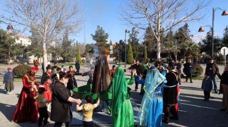 Yevlaxda Od çərşənbəsi qeyd edildi - FOTO