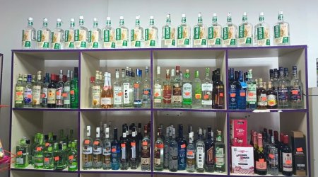 Füzulidə marketdə saxta alkoqollu içkilər aşkarlandı &ndash; FOTO