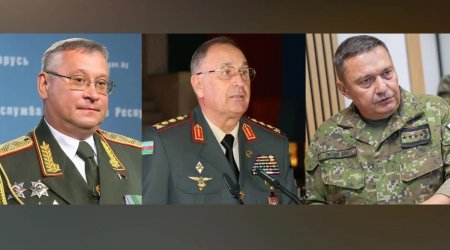 Kərim Vəliyev iki ölkədən olan həmkarları ilə hərbi əməkdaşlığı MÜZAKİRƏ ETDİ