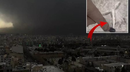 Hücumlardan sonra Tehranda qeyri-adi mənzərə: Neft sanki yağış kimi yağdı - FOTO/VİDEO