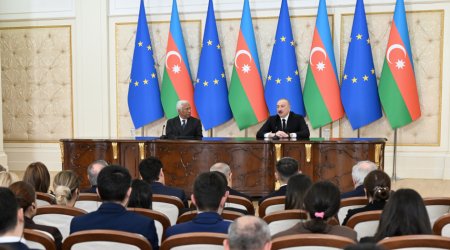 İlham Əliyev və Antonio Koşta mətbuata bəyanatlarla ÇIXIŞ EDİBLƏR - FOTO/VİDEO