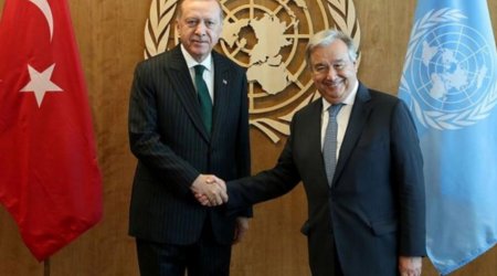 Ərdoğan Quterreşə Atatürk Beynəlxalq Sülh Mükafatı təqdim edəcək