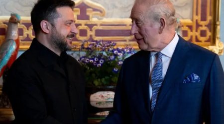 Zelenski Britaniya kralına &ldquo;iPad&rdquo; HƏDİYYƏ ETDİ &ndash; VİDEO