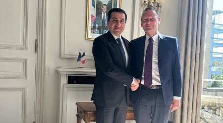 Hikmət Hacıyev Makronun müşaviri ilə ikitərəfli münasibətləri müzakirə edib - FOTO