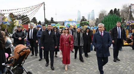 Alena Əliyeva Novruz yarmarkasını ziyarət edib - FOTO
