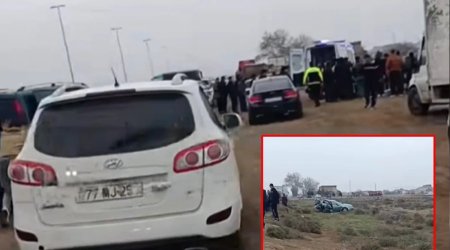 Bakı-Qazax yolunda mikroavtobus qəzaya uğradı: 9 NƏFƏR YARALANDI &ndash; VİDEO