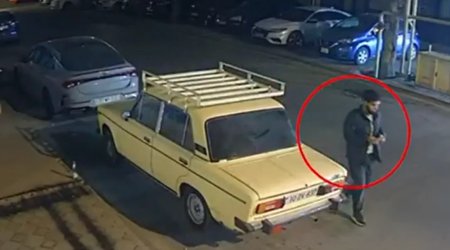 Nərimanovda avtomobillərdən oğurluğun ANBAAN GÖRÜNTÜLƏRİ