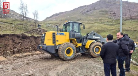 721 nəfərin yaşadığı qəsəbənin rayon mərkəzi ilə nəqliyyat əlaqəsi kəsilib - FOTO