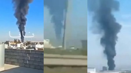 Ərbil şəhərində güclü partlayışlar oldu - VİDEO