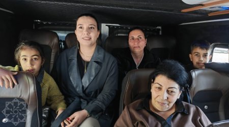 Kəlbəcər şəhərinə növbəti köç karvanı yola salındı - FOTO