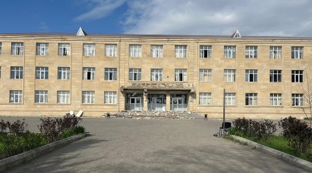 Güclü külək məktəb binasına zərər vurdu &ndash; FOTO